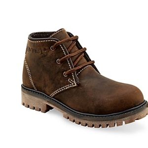 Old West  Boys' Leather Lace-Up Boots, 98506